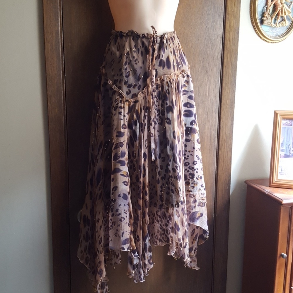 Animal print skirt